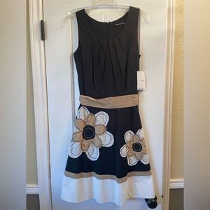 ⭐️NWT⭐️ Madison Paige black floral dress, size S